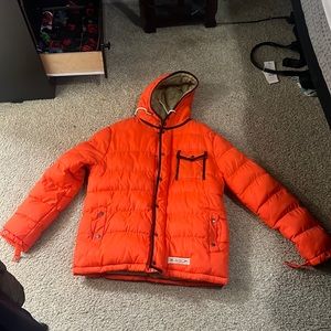 Bellfield Puffer Jacket in Orange Size XL